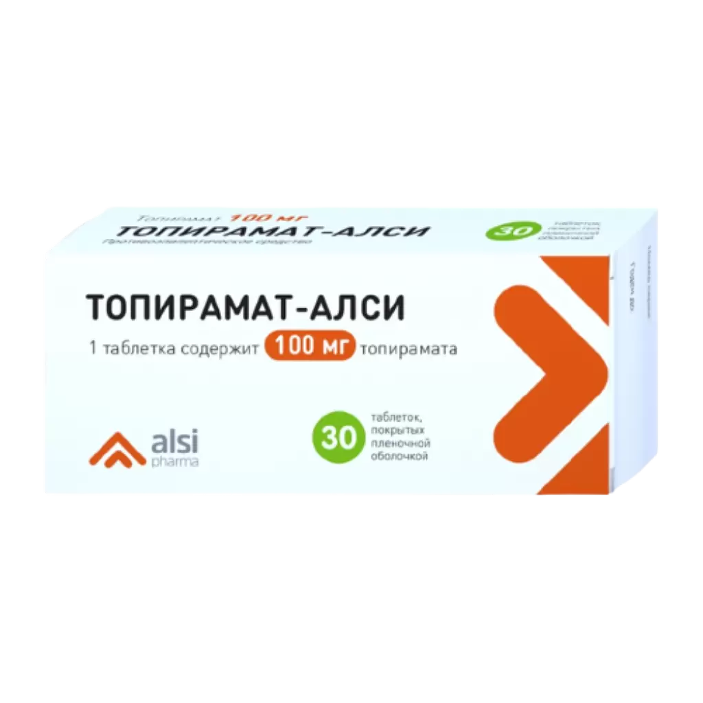 Топирамат-Алси тб 100 мг № 30 (Алси)