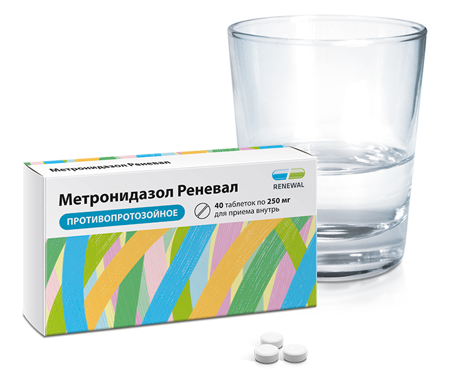 Метронидазол Реневал тб 250 мг № 40