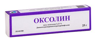Оксолиновая мазь 0,25% 25 г (Тульская ФФ)