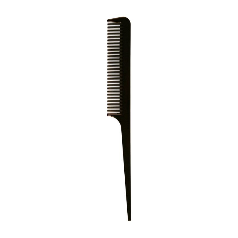 Lei Гребень 024 пластиковый с ручкой (черный)