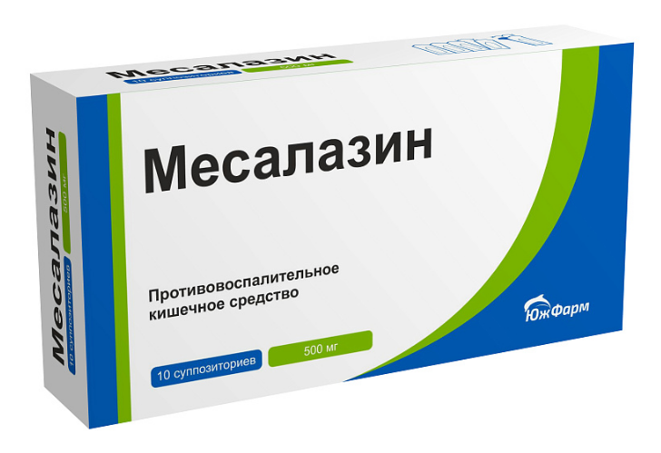 Месалазин супп. рект  500 мг № 10